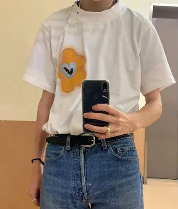 TTTMSW 꽃 플라워 티셔츠