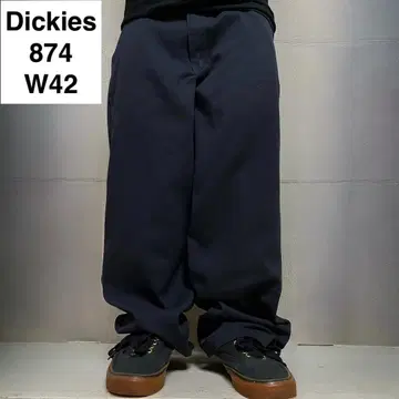 디키즈 874 FLEX 워크 팬츠 w42 l30 블랙 구제 의류 남성용