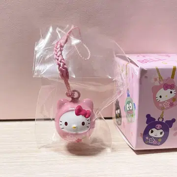 산리오 퓨로랜드 키티 스이킨스즈 한정판 방울 매달린 장식 벚꽃 부적