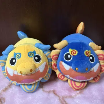 오키나와 한정판 시사 복권 봉제 인형 2체 세트