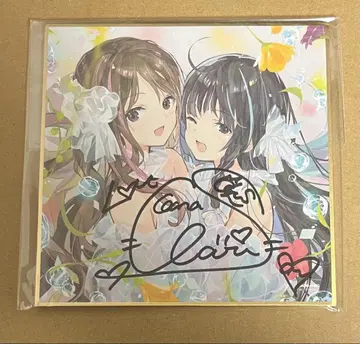 ClariS 친필 사인 미니 색지