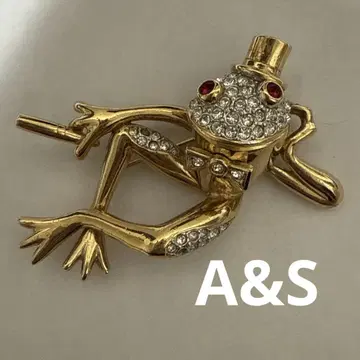 A&S 빈티지 브로치 개구리