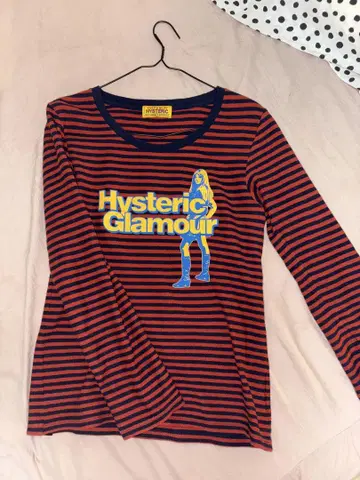 Hysteric Glamour 스트라이프 긴팔 T셔츠