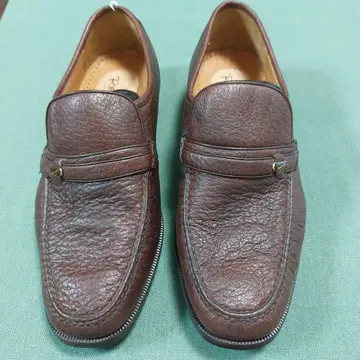 마렐리 브라운 가죽 로퍼 24.5cm