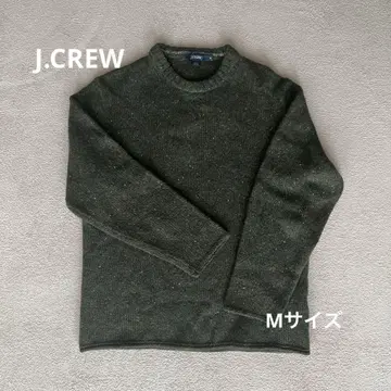 J.CREW 라무 울 니트 스웨터 카키 M 사이즈