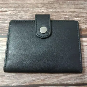 블랙 가죽 카드 케이스