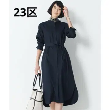 23구 워셔블 셔츠 원피스 네이비 38