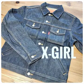 당시물 미사용 X-GIRL 데님 자켓 G 헤이세이 레트로 Y2K