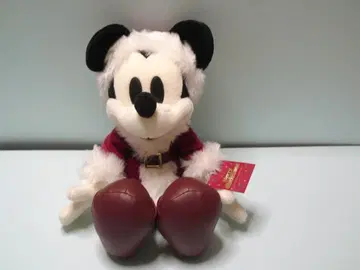 Disney 미키마우스 봉제 인형 산타클로스 택 포함 희귀