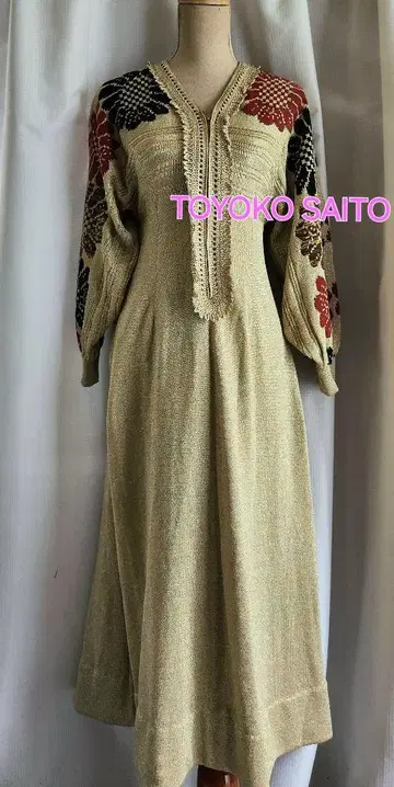 새상품급 TOYOKO SAITO. 고져스한 롱 원피스