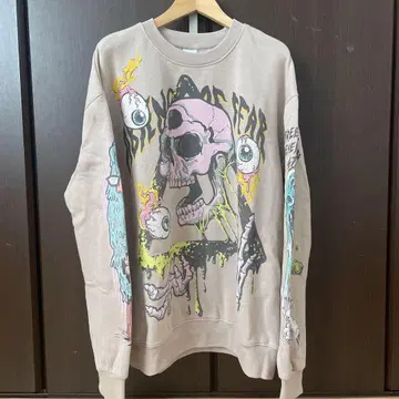 ZARA 속기모 맨투맨 스컬