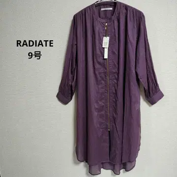 새상품 RADIATE 긴팔 셔츠 원피스 시어 아우터 면 100%