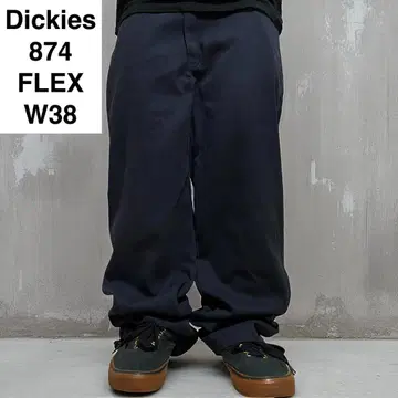 디키즈 874 FLEX 워크 팬츠 w38 l32 블랙 구제 의류 남성용