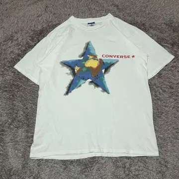90s USA 빈티지 별 로고 네이비 CONVERSE 티셔츠