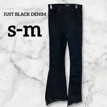 선착순 JUST BLACK DENIM 블랙 플레어 팬츠 29