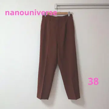 nanouniverse 브라운 와이드 팬츠 돌려입기 다용도 오피스 캐주얼