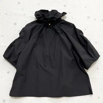 야마다야 FENNEL 페넬 프릴 넥 벌룬 소매 블라우스 펄