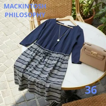 MACKINTOSH PHILOSOPHY 절개 원피스 36 코튼