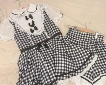 LIZLISA 깅엄 체크 셋업