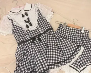 [ 최종 가격 인하 ] LIZLISA 셋업 깅엄 체크