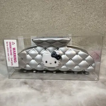산리오 헬로키티 메탈릭 바나나 헤어 클립 헤어 액세서리