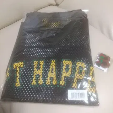 WANIMA 풋볼 셔츠 블랙 L/XL