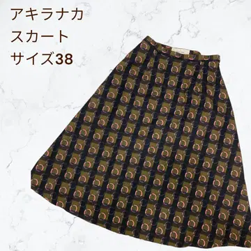 AKIRANAKA 아키라나카 스커트 카키 레트로 브라운 38