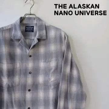 THE ALASKAN x NANO UNIVERSE 옴브레 체크 셔츠