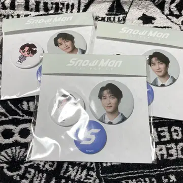 Snow Man 와타나베 쇼타 팝업 스토어 서울 캔뱃지 3개 세트
