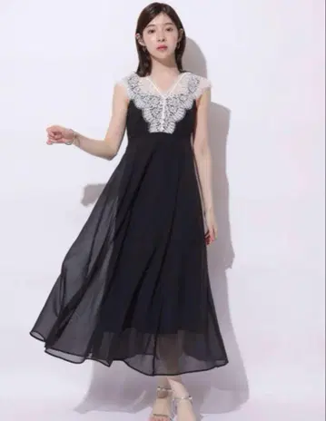 리랜드트루 레이스칼라 시어 원피스