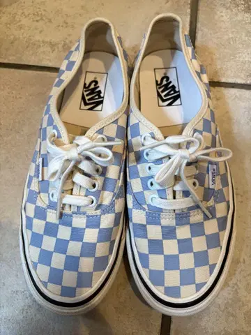 VANS 체커 패턴 스니커즈 스카이블루