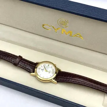 CYMA 골드 아날로그 시계 시마 새상품급
