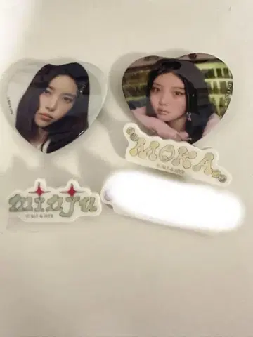 아이릿 시계여 멈추어라 스이파라 콜라보 하트형 핀 배지 세트