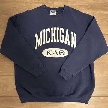 Lee MICHIGAN 맨투맨 L 네이비