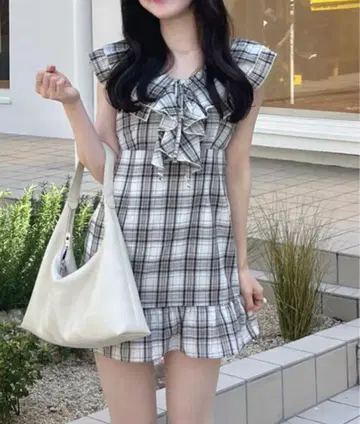 GRL 체크 프릴 미니 원피스 tu1683