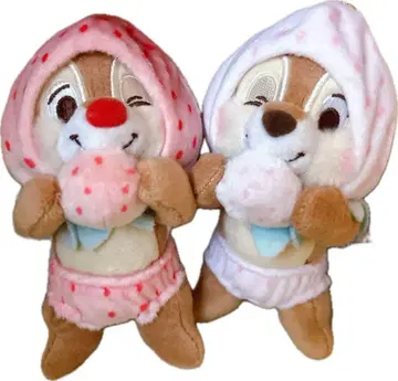 칩과 데일 딸기 플러시 키체인