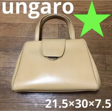 ungaro 핸드백 가마구치 라이트 브라운