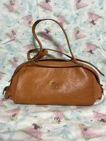 IL BISONTE 브라운 가죽 캔디 백
