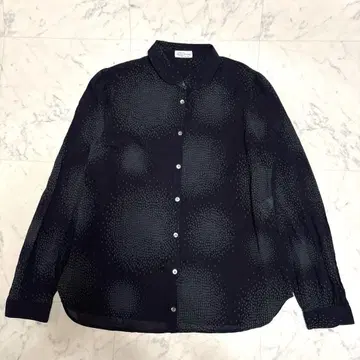 Sally Scott 샐리 스콧 코튼 울 긴팔 블라우스 둥근 카라