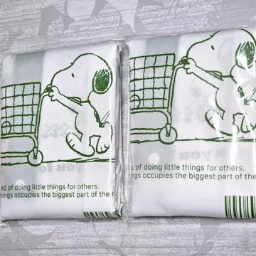 훼미리마트 SNOOPY 레지 봉투풍 에코백 스누피 백 2개