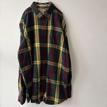 [ L.L.Bean ] 빅 사이즈 체크 셔츠