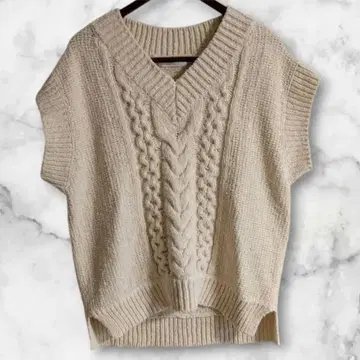 새상품급 JILL STUART 크림 마기 니트 베스트 외출 여행 봄/여름