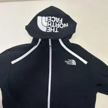 THE NORTH FACE 블랙 후드티 후드 부착
