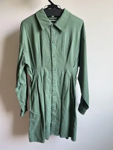 MOUSSY 그린 셔츠 원피스 사이즈 2