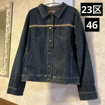 새상품급 빅 사이즈 46 23구 데님 자켓