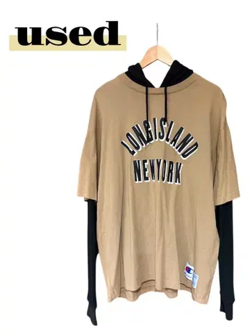 used Champion 후드 부착 T셔츠