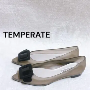 미사용품 TEMPERATE 발레 슈즈 40 플랫 포인티드