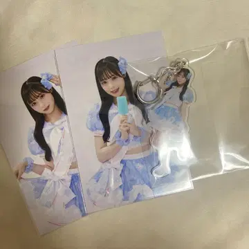 Pixel Ribbon 하야마 물방울 아크릴 키링 브로마이드