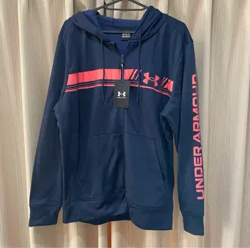 새상품 under armour 후디 풀 집업 로고 후드티 속기모 남성용
