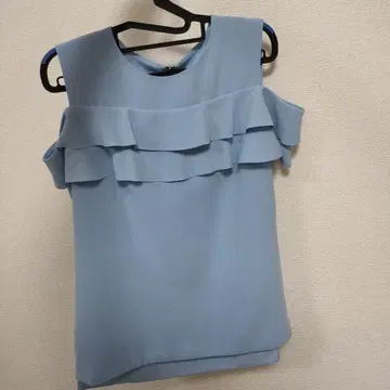 TED BAKER 라이트 블루 슬리브리스 셔츠